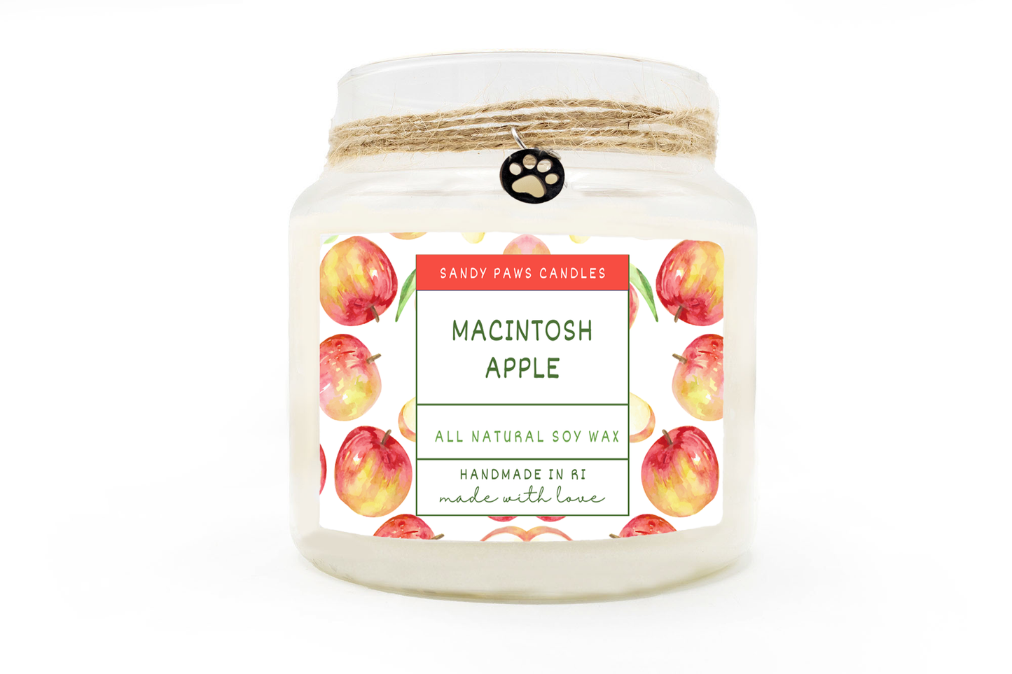 Macintosh Apple Soy Wax Candle