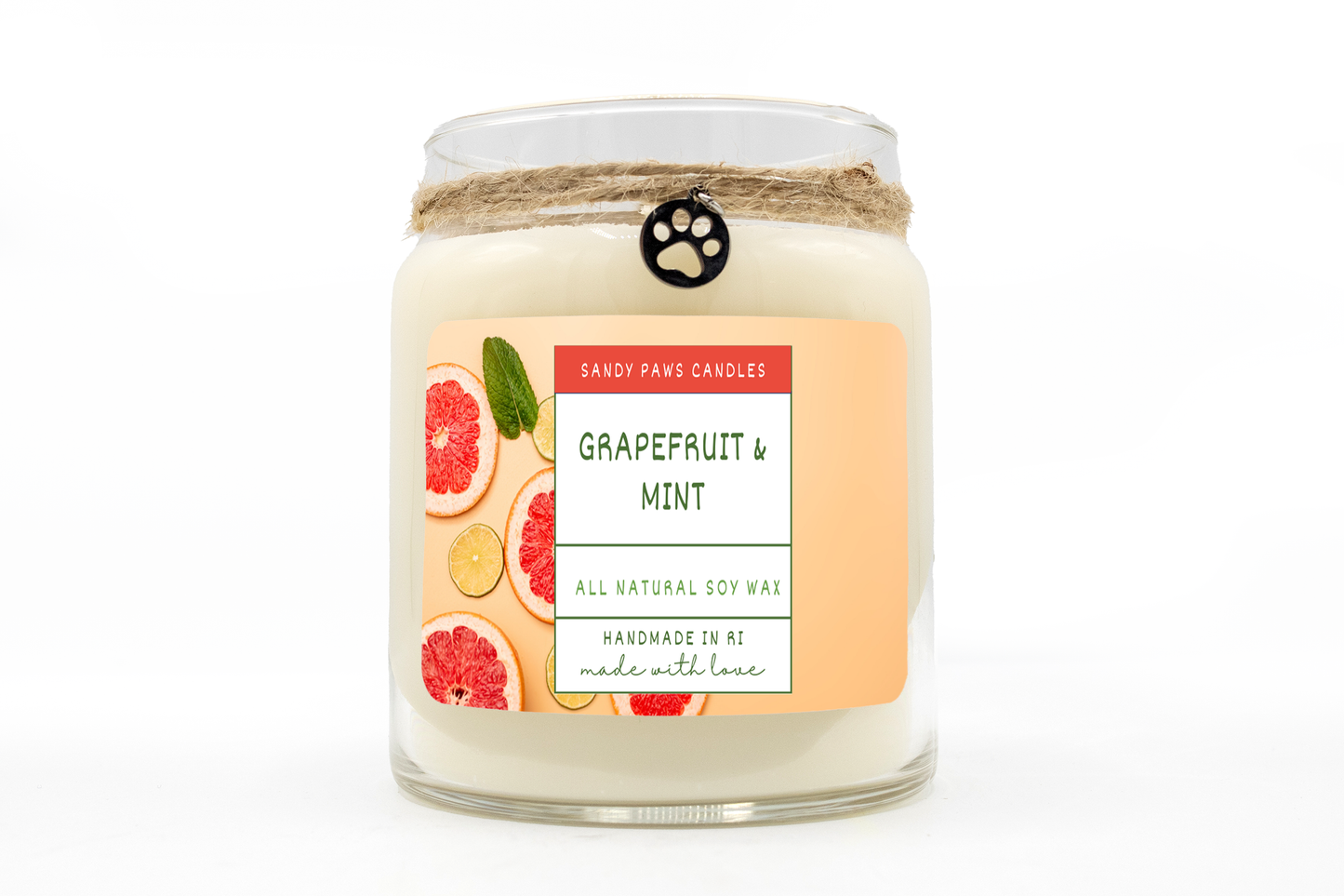 Grapefruit & Mint Soy Wax Candle