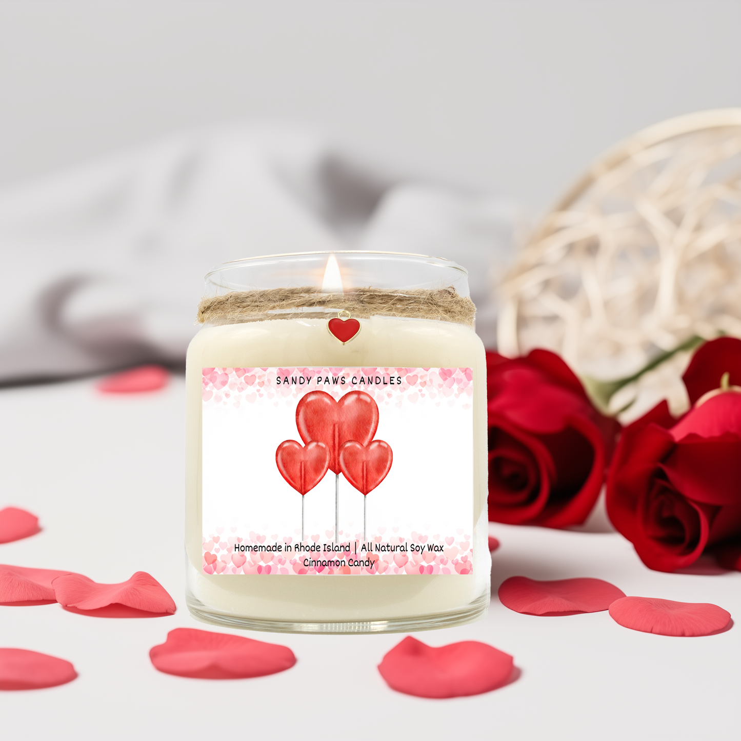 Valentine's Day Collection - Cinnamon Candies Soy Wax Candle