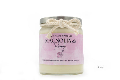 Magnolia and Peony Soy Wax Candle
