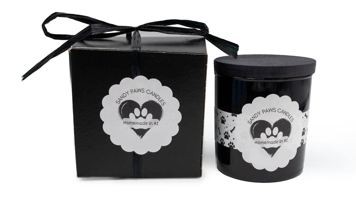 GIFT BOX - Black - Dog Lover - All Natural Soy Wax Candle - paraffin-free, phthalate-free, pet friendly