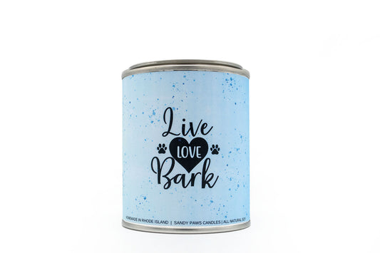 Dog Lover - Paint Can Candle - "Live Love Bark"