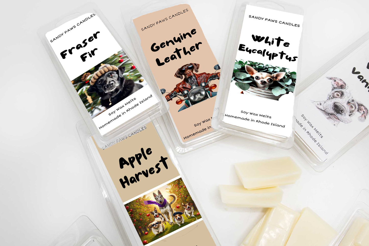 QUIRKY DOG - Snap Bar Soy Wax Melts - Phthalate Free, Pet Friendly