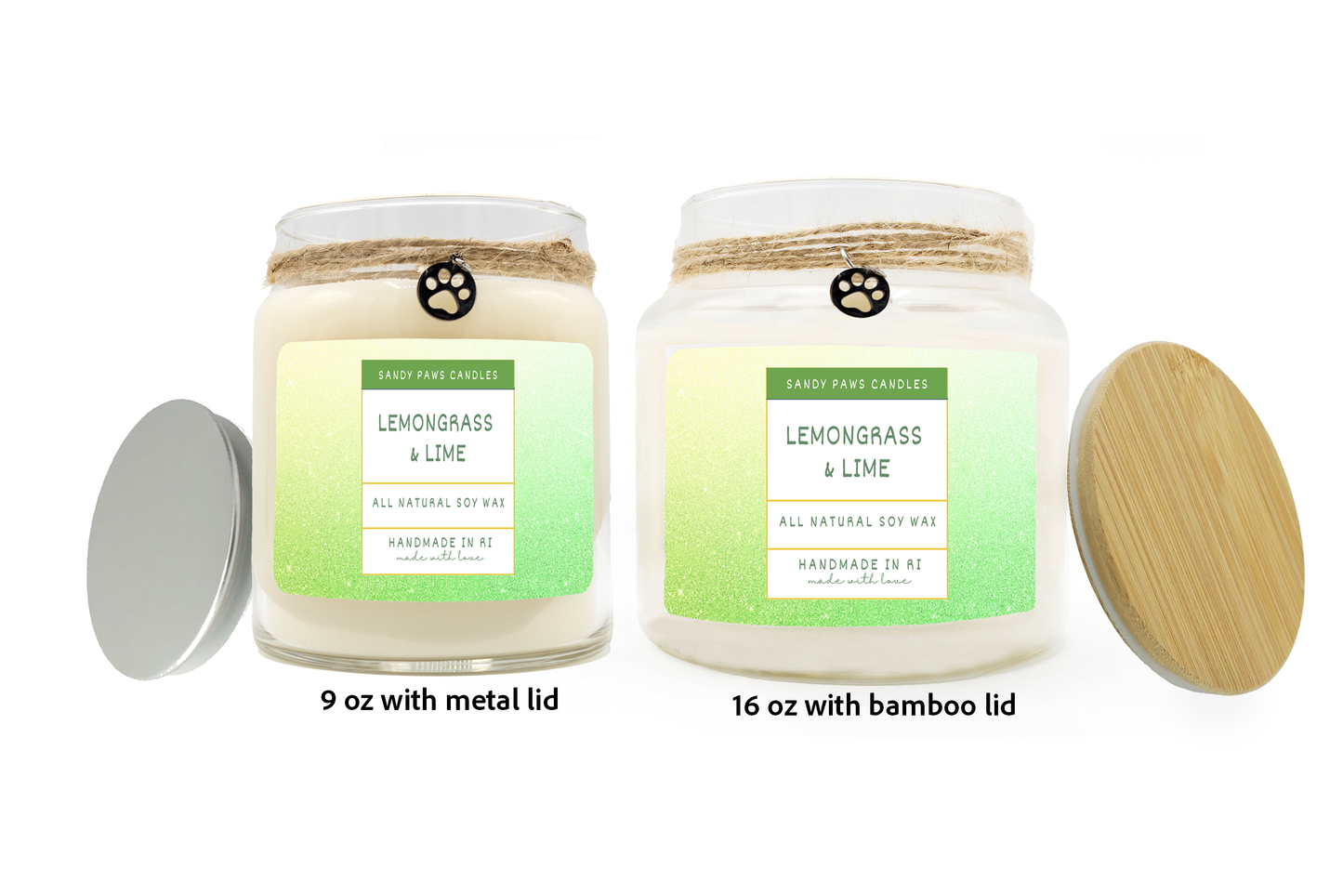 Lemongrass & Lime Soy Wax Candle