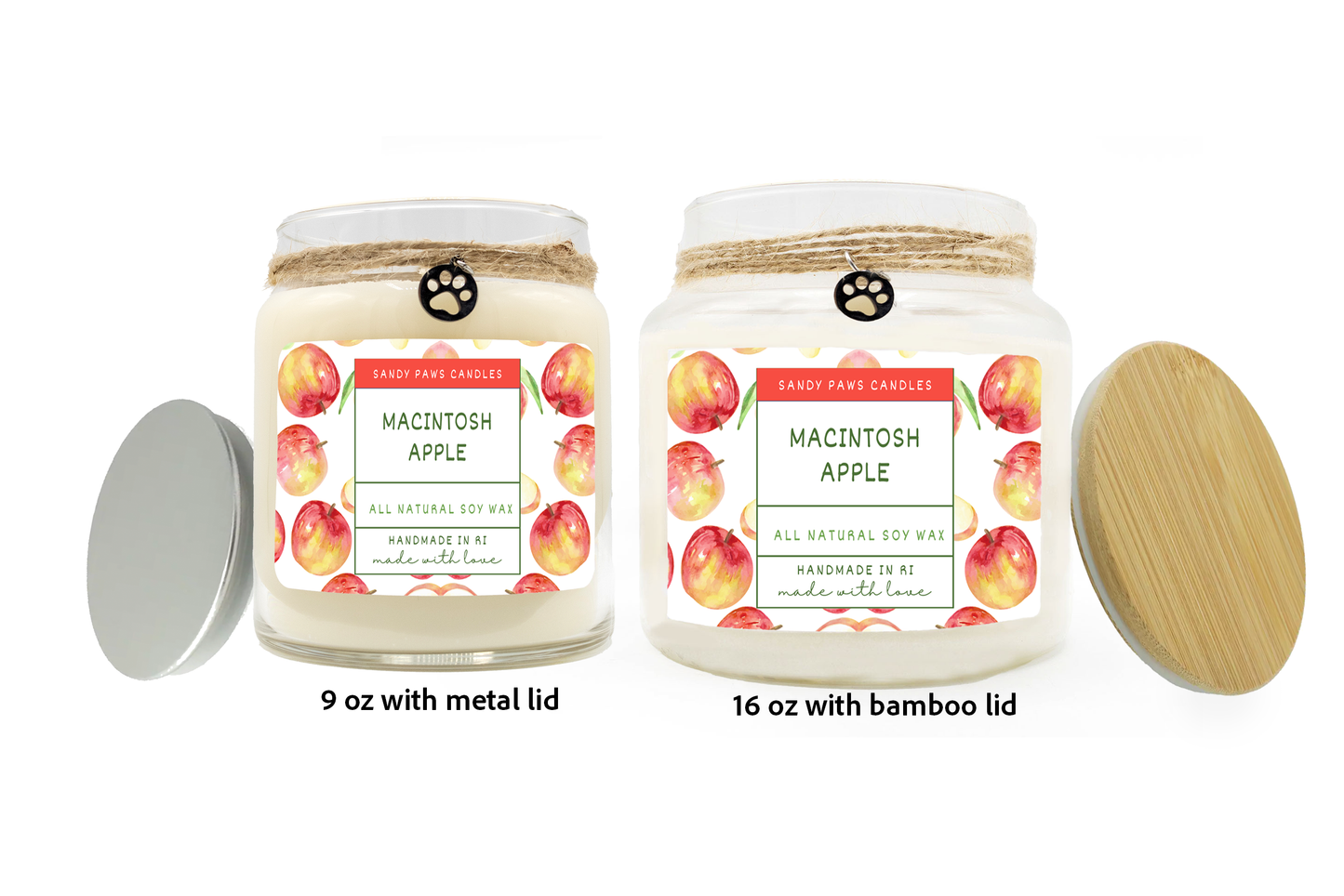 Macintosh Apple Soy Wax Candle