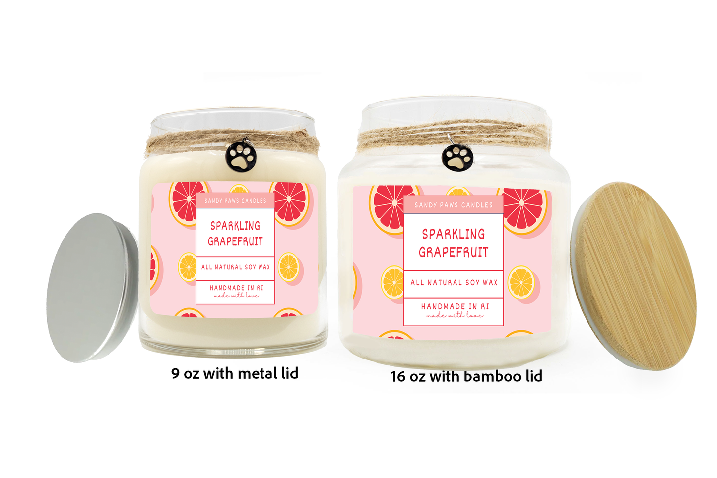 Sparkling Grapefruit Soy Wax Candle