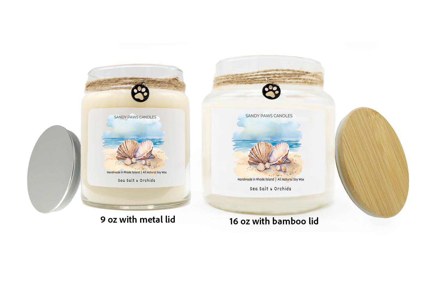 Sea Salt & Orchids Soy Wax Candle
