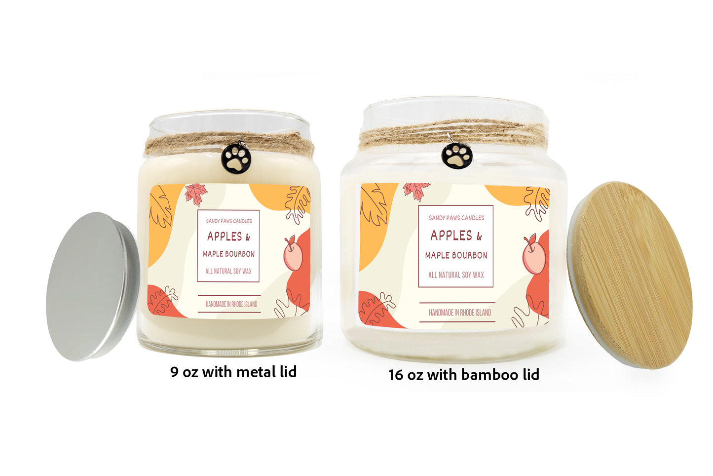 Apples & Maple Bourbon Soy Wax Candle
