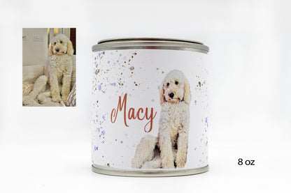 Custom Pet Photo - Paint Can Candle