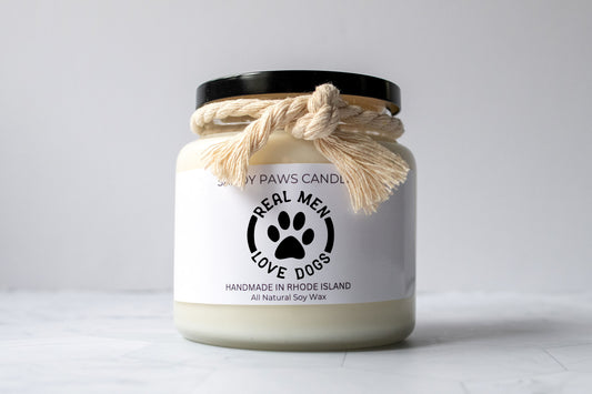 Dog Dad Soy Wax Candle - "Real Men Love Dogs"