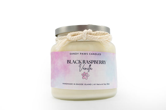 Black Raspberry Vanilla Soy Wax Candle