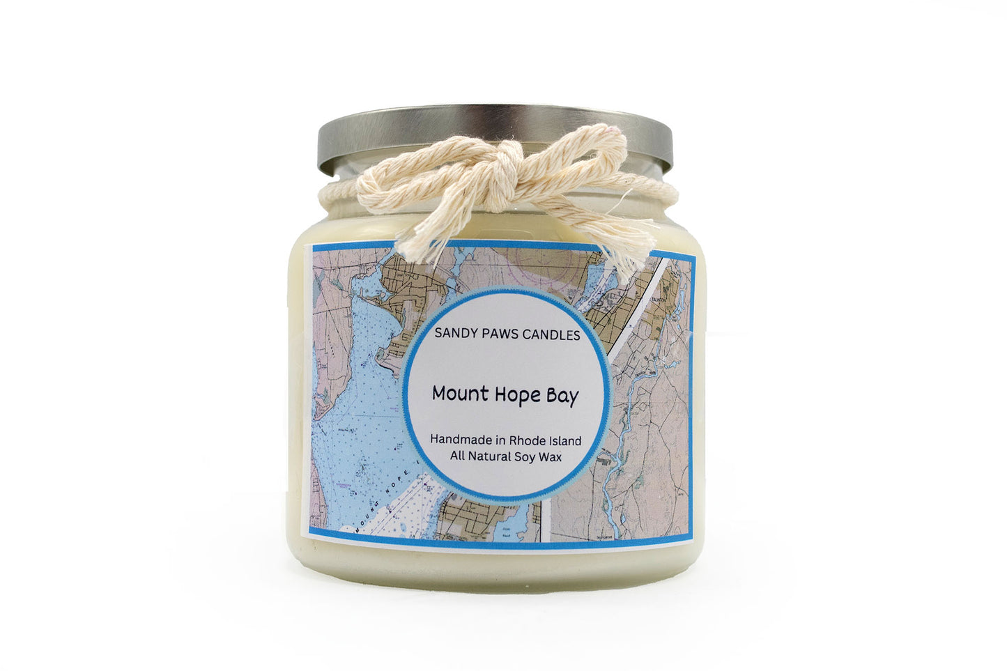 Rhode Island Lover - Coastal Map- Mount Hope Bay