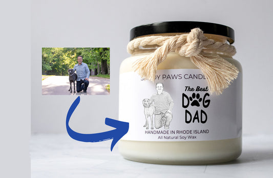 Dog Dad Custom Label - Soy Wax Candle