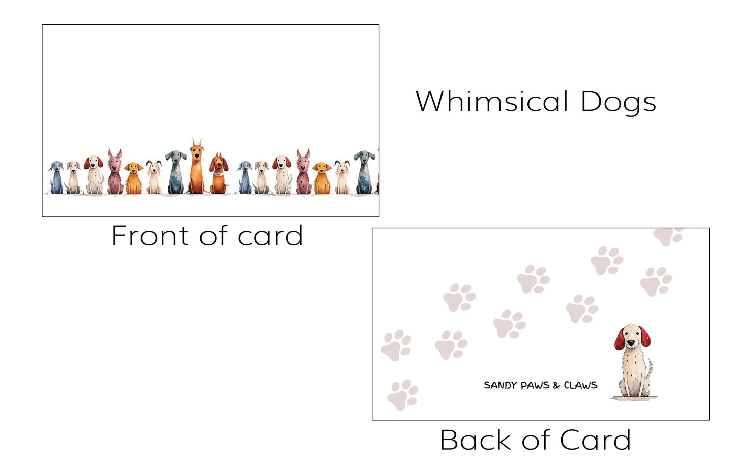 Tiny Notes - A Collection of 25 Tiny Note Cards - Dog & Cat Themed