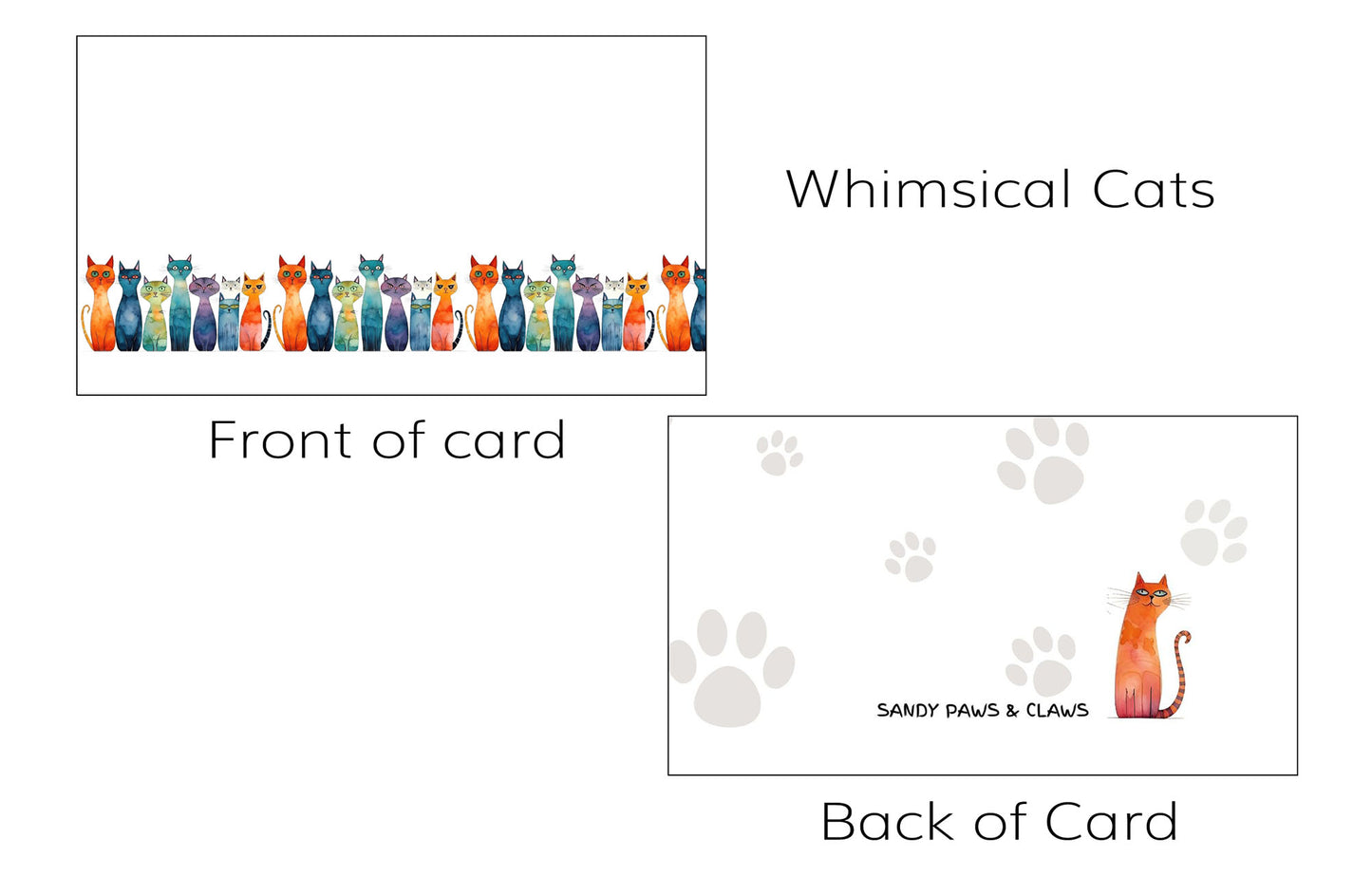 Tiny Notes - A Collection of 25 Tiny Note Cards - Dog & Cat Themed