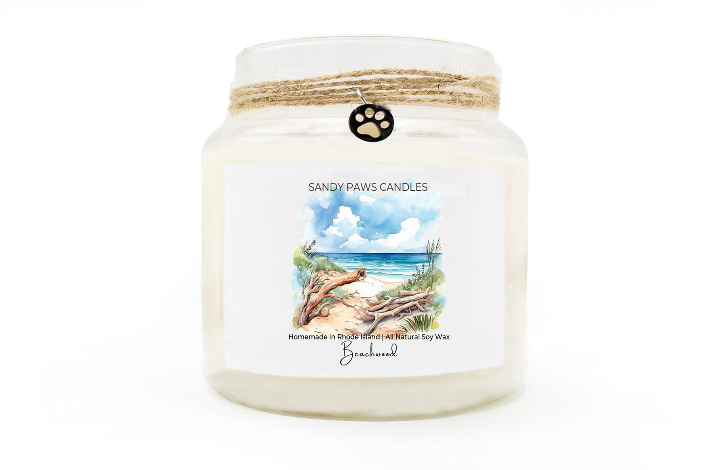 Beachwood Soy Wax Candle