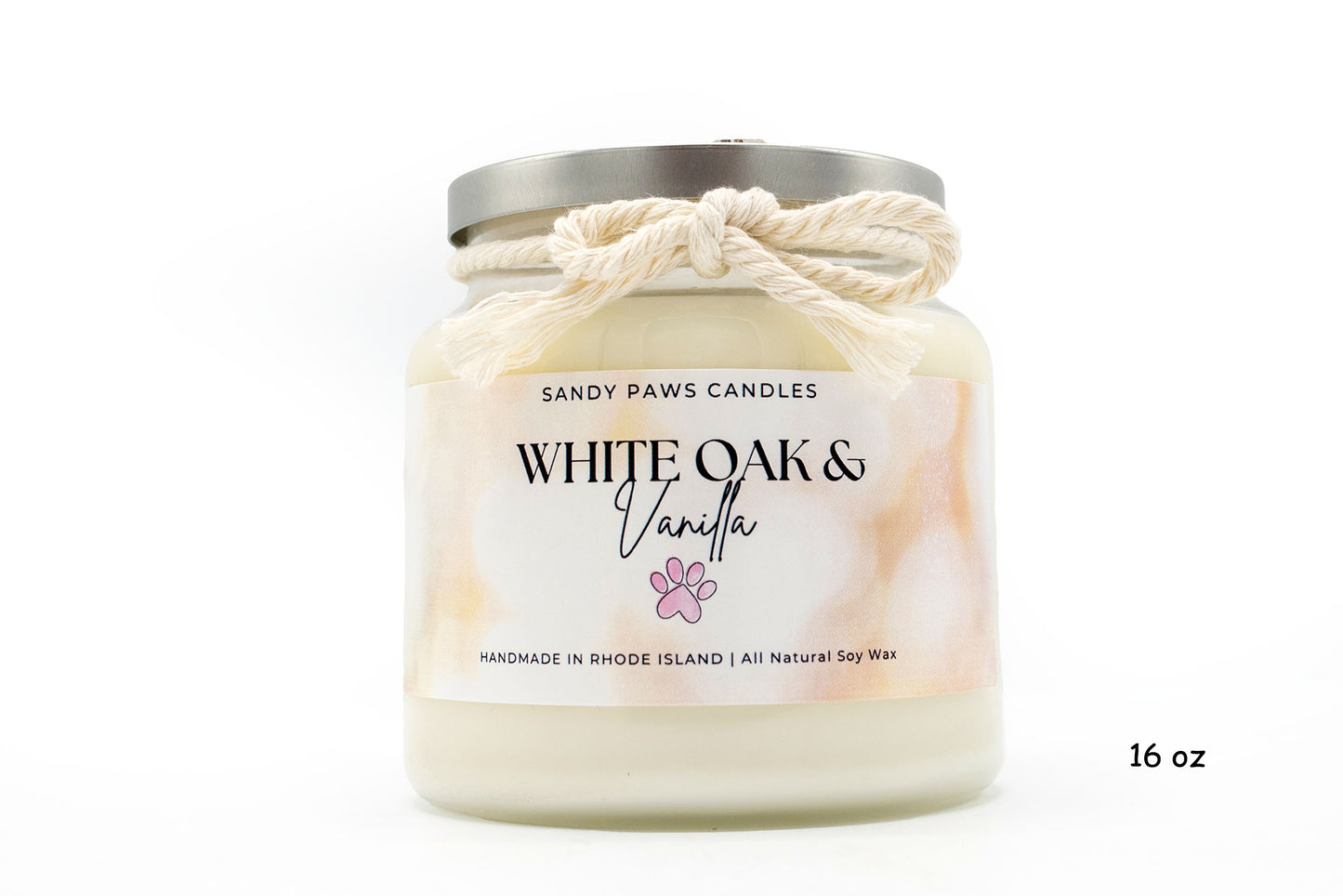 White Oak & Vanilla Soy Wax Candle