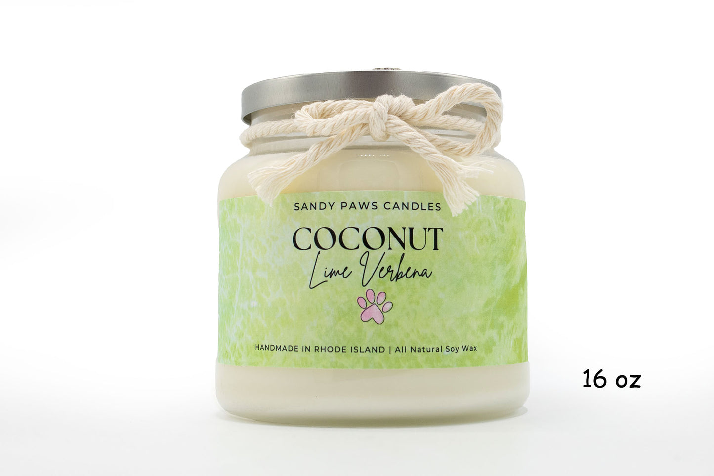 Coconut Lime Verbena Soy Wax Candle