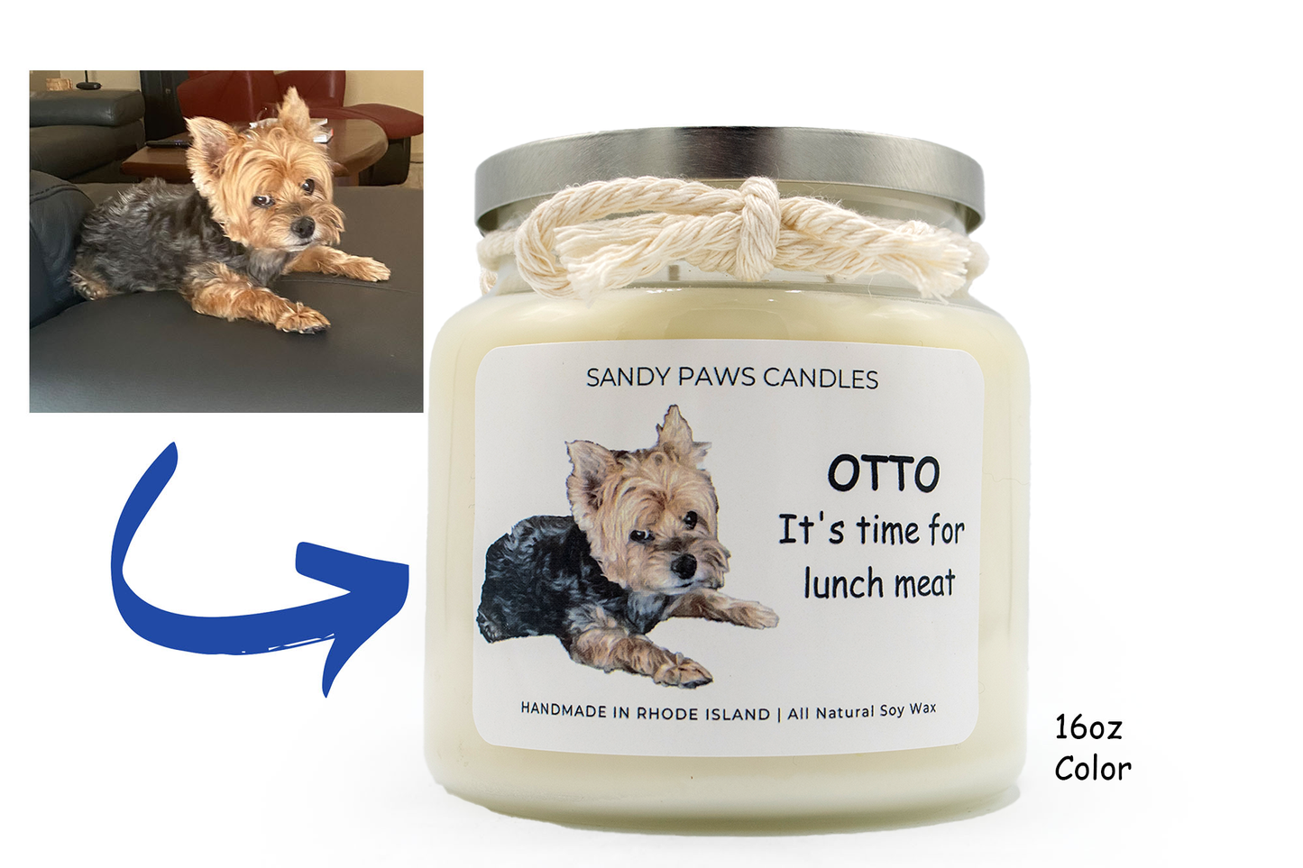 Custom Label - Show Off Your Pet - Jar Candle