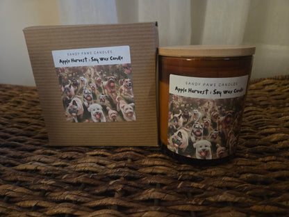 Amber Jar - Dog-Lovers Fall Collection -  Soy Wax Candle - SALE