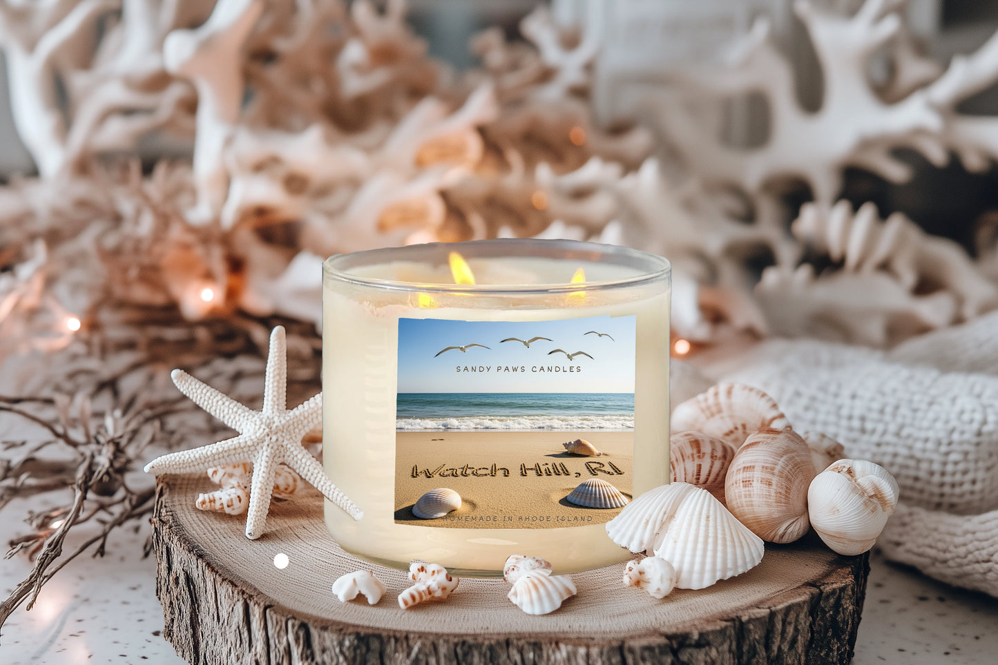Watch Hill Collection - Sea Gull - Soy Wax Candle -  Paraffin Free, Phthalate Free