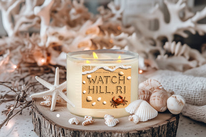 Watch Hill Collection - Crab - Soy Wax Candle -  Paraffin Free, Phthalate Free