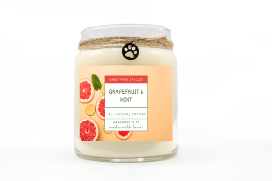 Grapefruit & Mint Soy Wax Candle