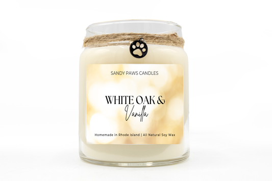 White Oak & Vanilla Soy Wax Candle