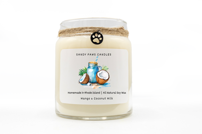 Mango and Coconut Milk Soy Wax Candle