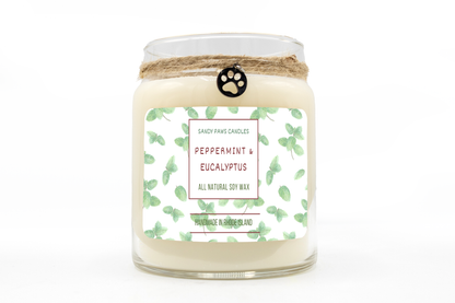 Peppermint & Eucalyptus  Soy Wax Candle