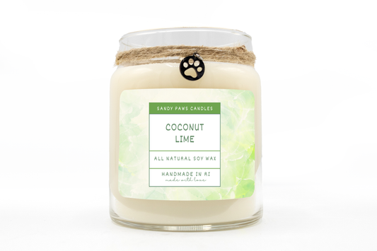 Coconut Lime Soy Wax Candle