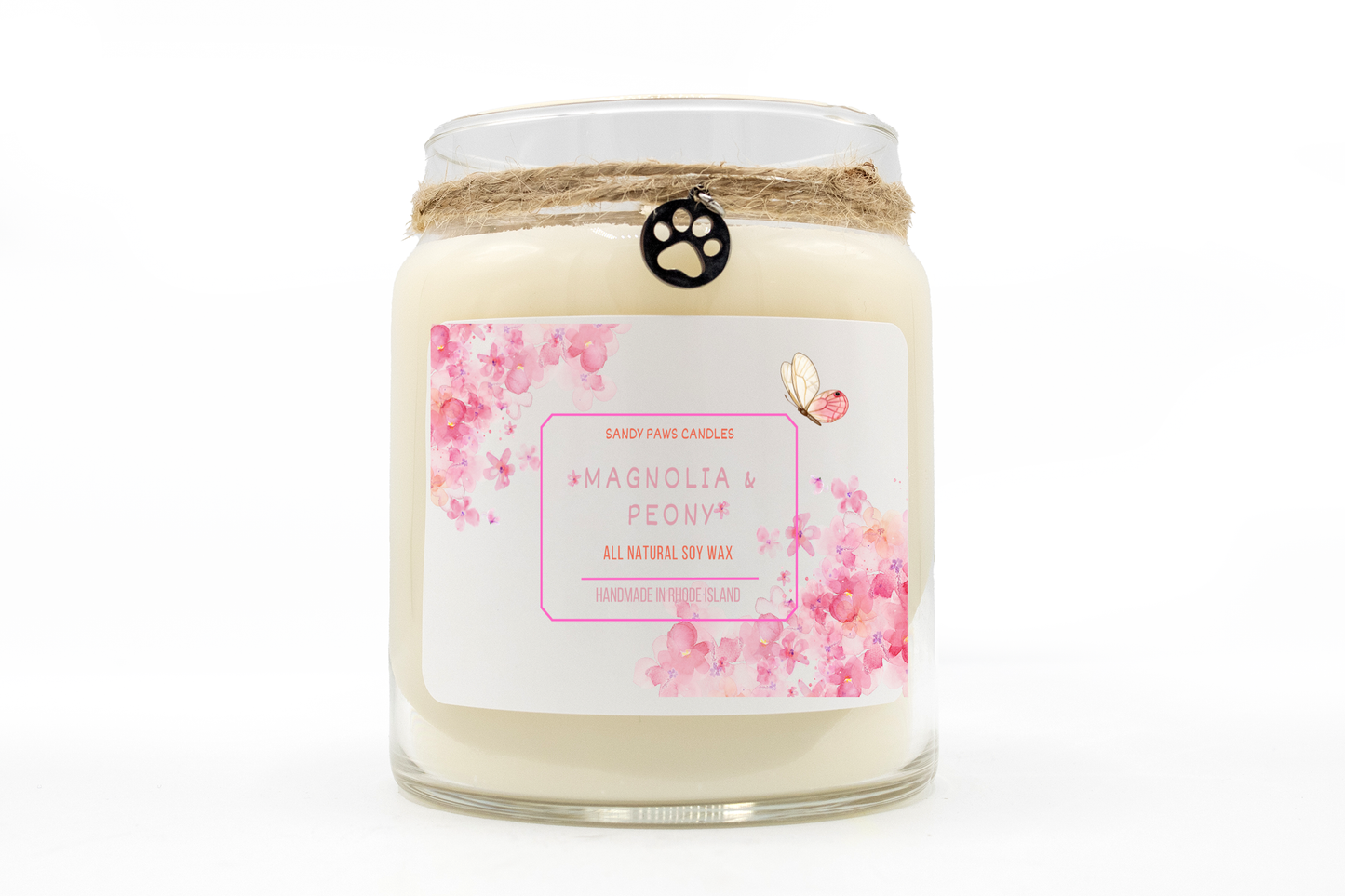 Magnolia and Peony Soy Wax Candle