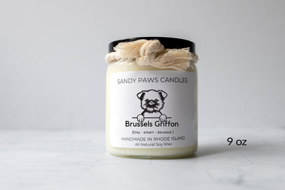 Dog Breeds Soy Wax Candle - Brussels Griffon