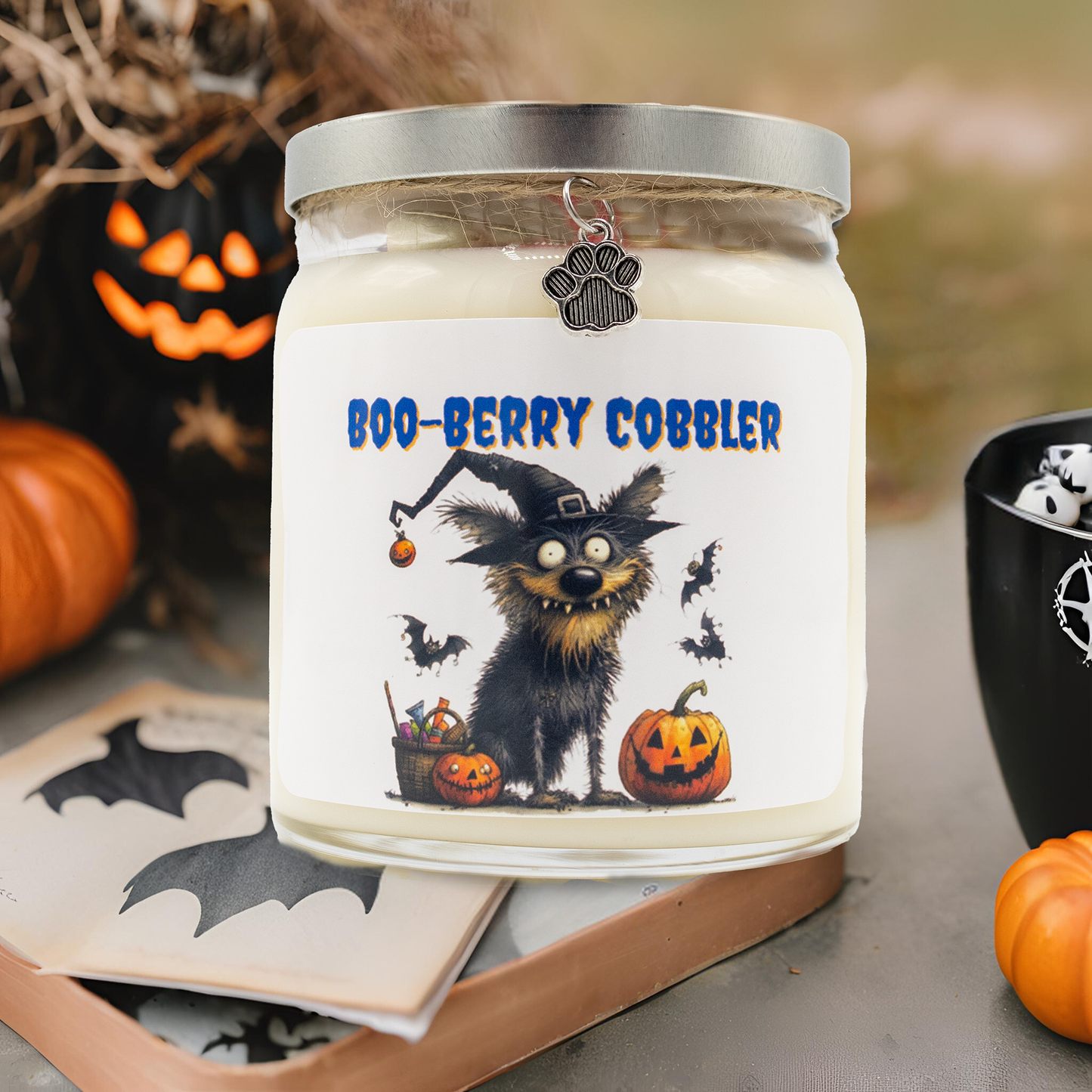 Happy Howl-O-Ween Candles - Spooky Dog  -BOO-BERRY