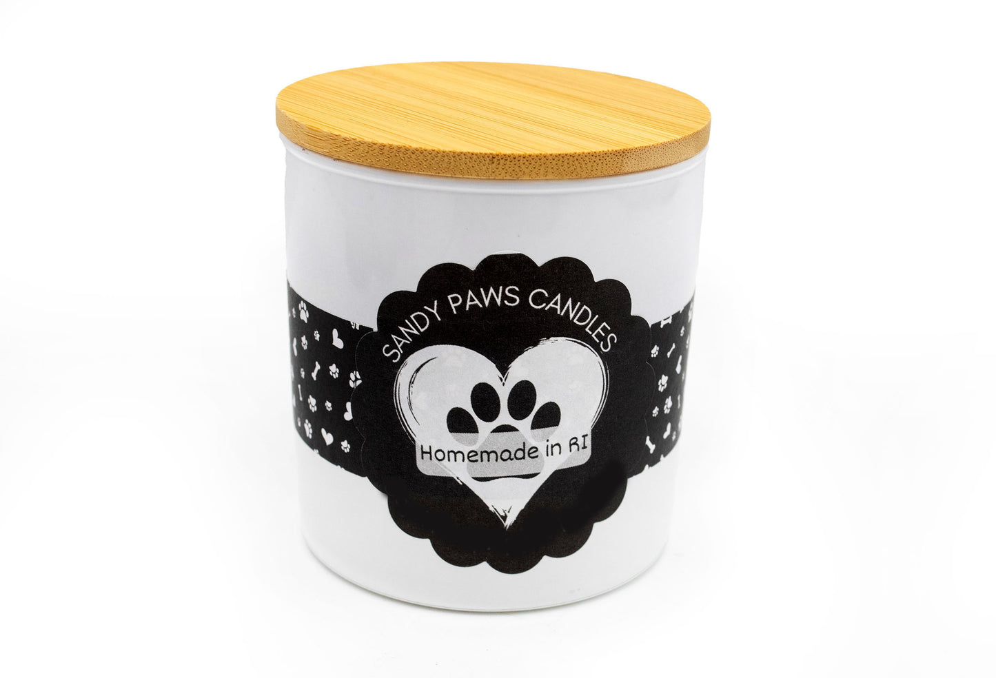 GIFT BOX - White Tumbler - Dog Lover - All Natural Soy Wax Candle - paraffin-free, phthalate-free, pet friendly
