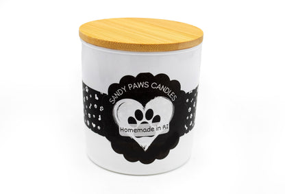 GIFT BOX - White Tumbler - Dog Lover - All Natural Soy Wax Candle - paraffin-free, phthalate-free, pet friendly