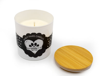 GIFT BOX - White Tumbler - Dog Lover - All Natural Soy Wax Candle - paraffin-free, phthalate-free, pet friendly