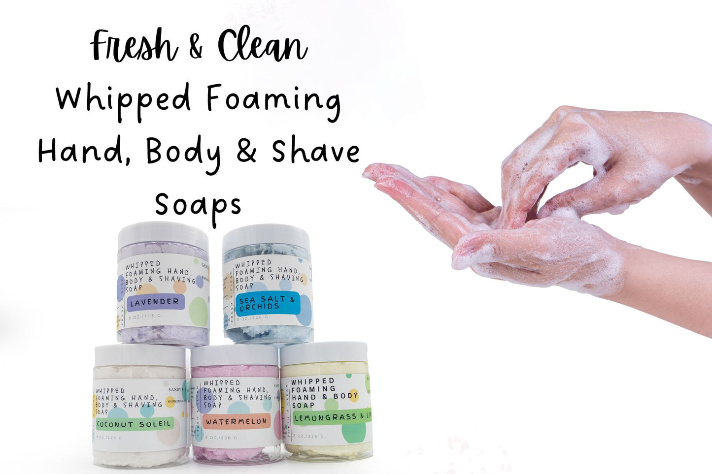 Whipped Body, Hand & Shave Soap for Hoomans