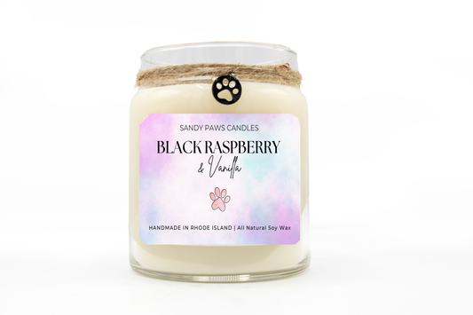 Black Raspberry Vanilla Soy Wax Candle