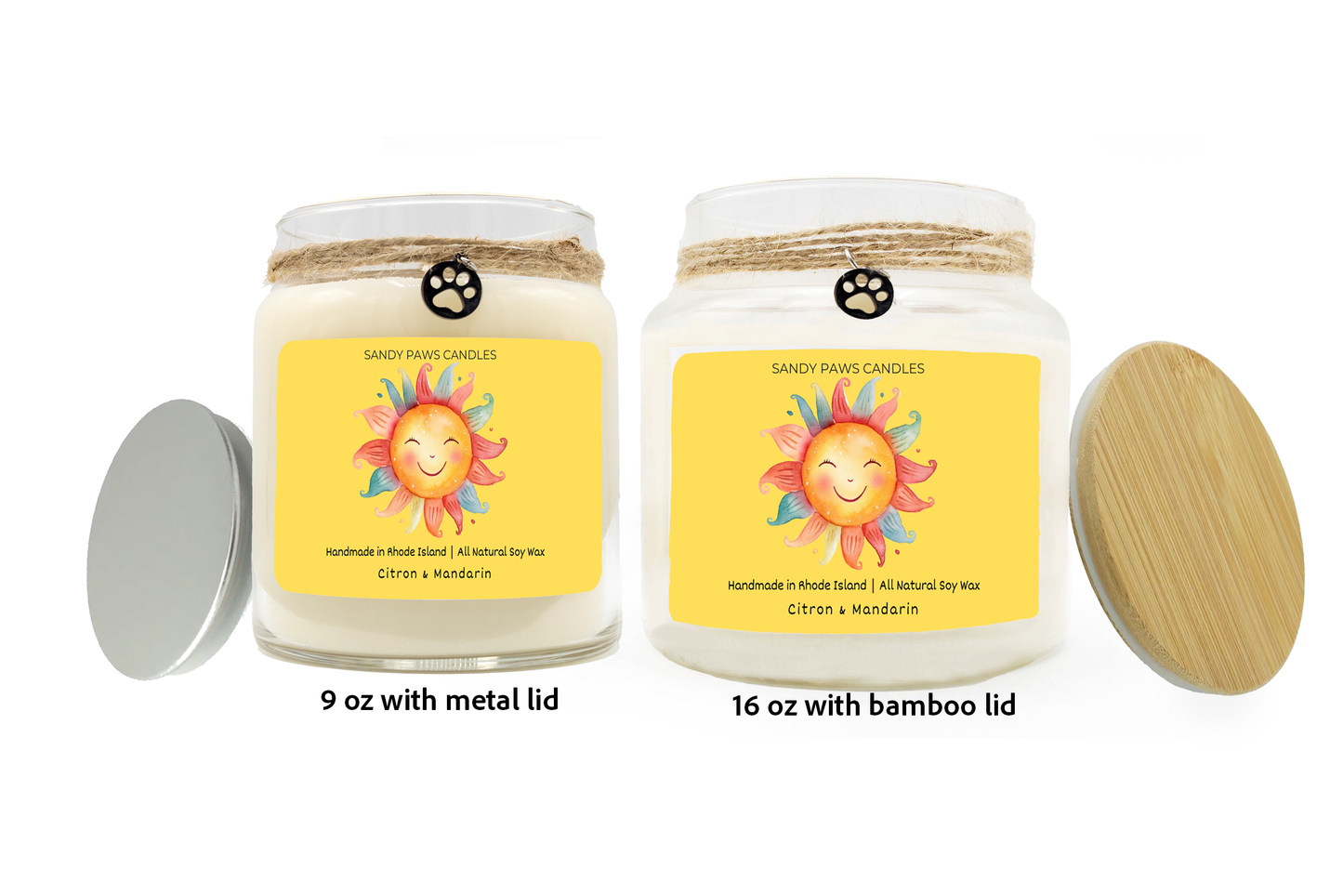 Citron & Mandarin Soy Wax Candle