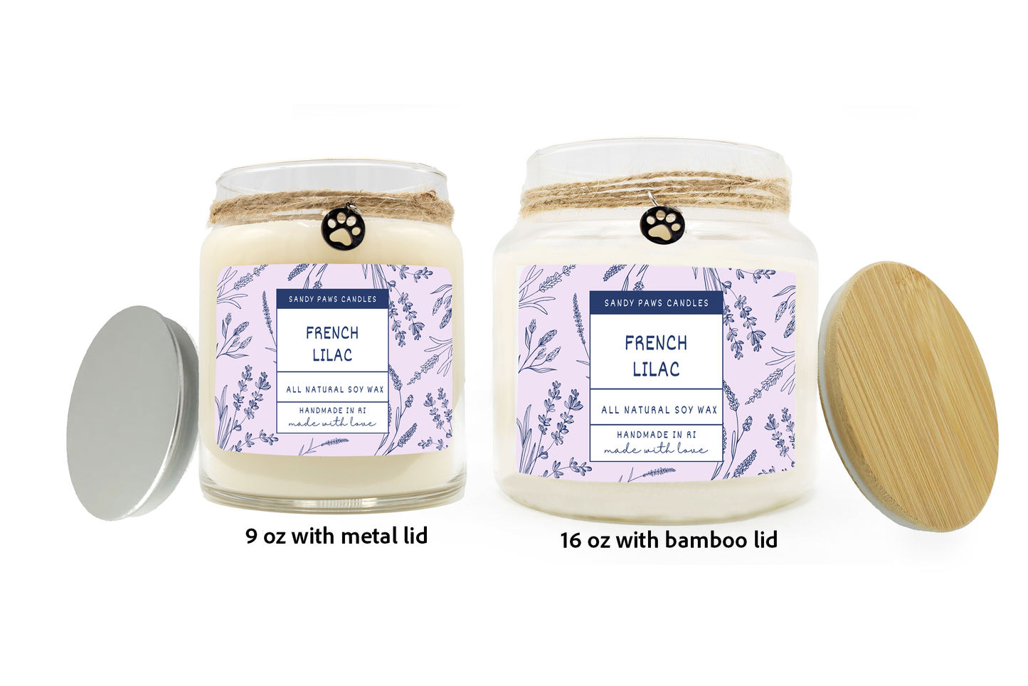 French Lilac Soy Wax Candle