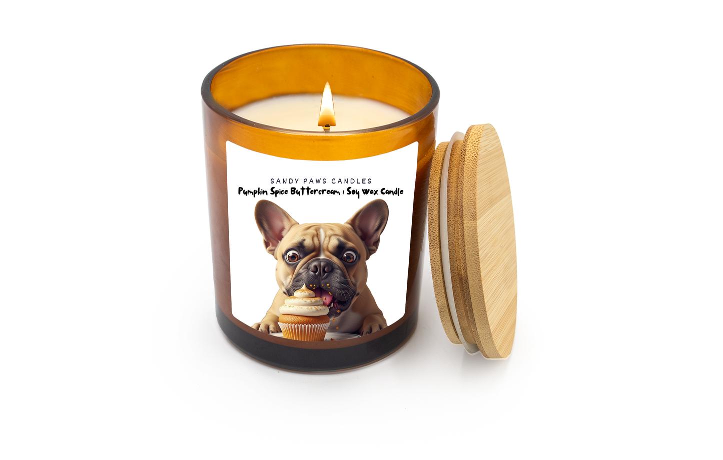 PUMPKIN SPICE BUTTERCREAM - Amber Jar - Dog-Lovers Fall Collection -  Soy Wax Candle - paraffin-free, phthalate-free