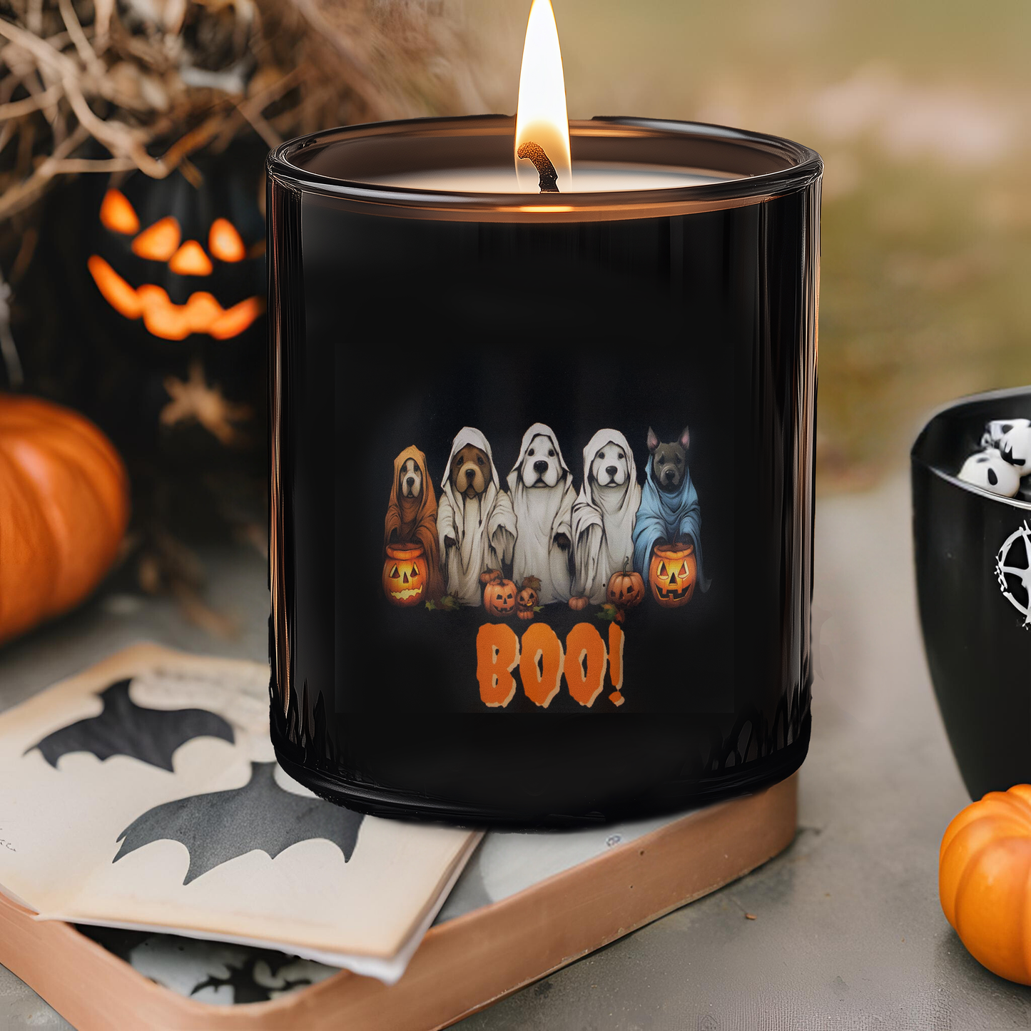 Happy Howl-O-Ween Ghost Dogs