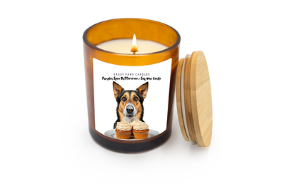 PUMPKIN SPICE BUTTERCREAM - Amber Jar - Dog-Lovers Fall Collection -  Soy Wax Candle - paraffin-free, phthalate-free