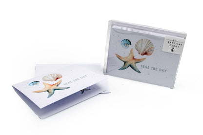 Nautical Themed Greeting Cards - A Collection of 10 Greeting Cards and Envelopes