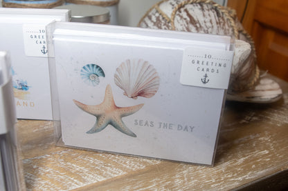 Nautical Themed Greeting Cards - A Collection of 10 Greeting Cards and Envelopes