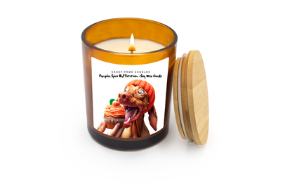 PUMPKIN SPICE BUTTERCREAM - Amber Jar - Dog-Lovers Fall Collection -  Soy Wax Candle - paraffin-free, phthalate-free