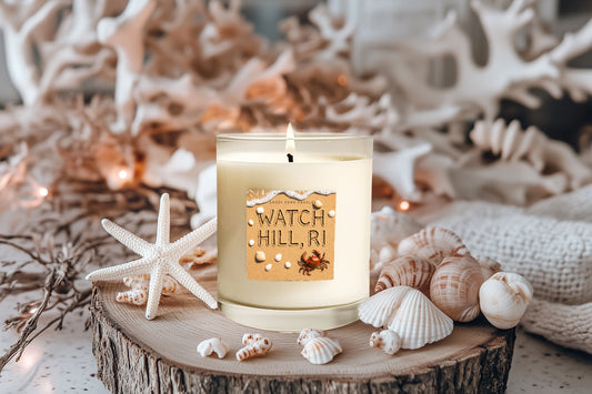 Watch Hill Collection - Crab - Soy Wax Candle -  Paraffin Free, Phthalate Free