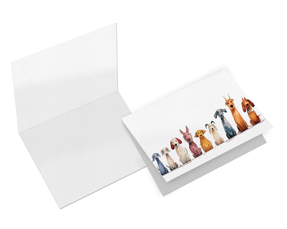 Dog/Cat Themed Greeting Cards - Single or a Collection of 10 Greeting Cards and Envelopes